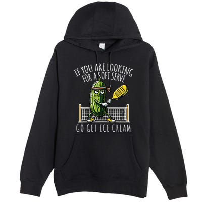 Funny Pickleball Player Paddleball Lover Premium Pullover Hoodie