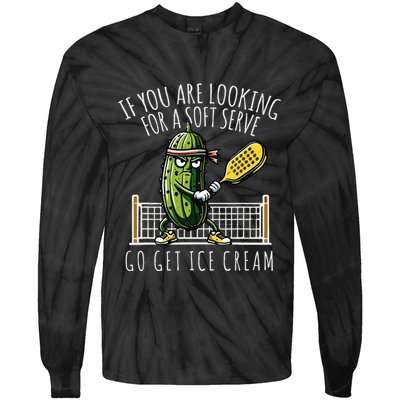 Funny Pickleball Player Paddleball Lover Tie-Dye Long Sleeve Shirt