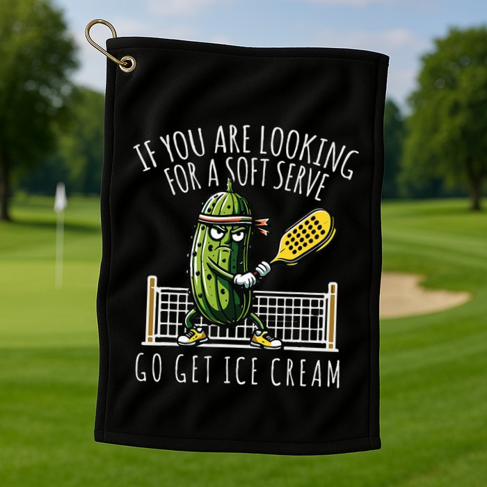 Funny Pickleball Player Paddleball Lover Golf Towel