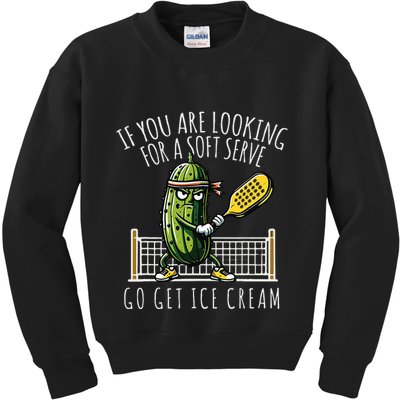 Funny Pickleball Player Paddleball Lover Kids Sweatshirt