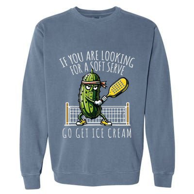 Funny Pickleball Player Paddleball Lover Garment-Dyed Sweatshirt