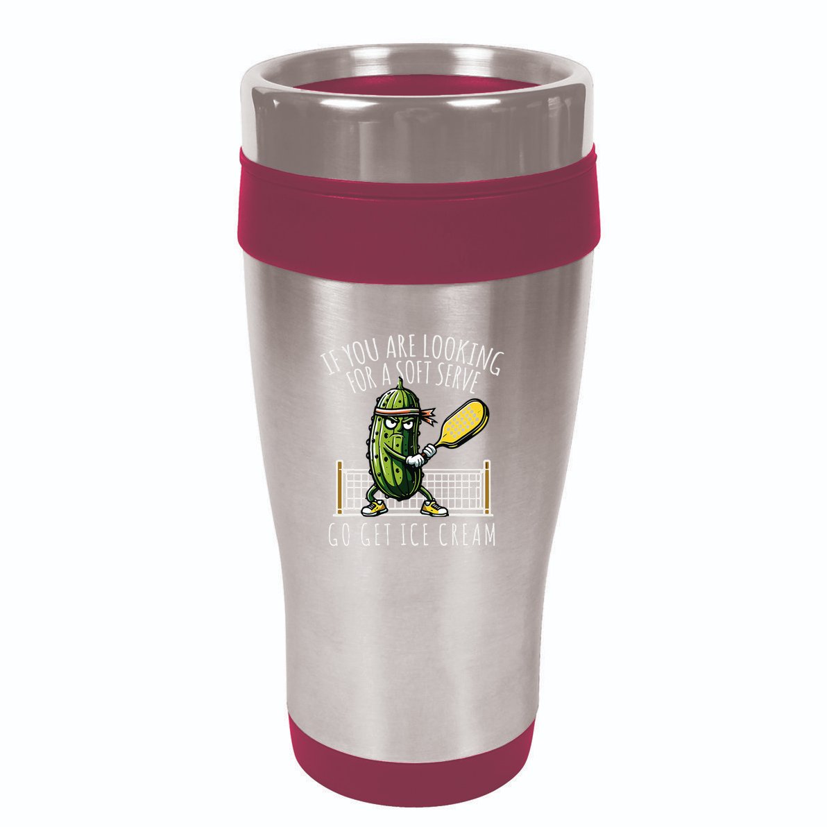 Funny Pickleball Player Paddleball Lover 16oz Travel Tumbler
