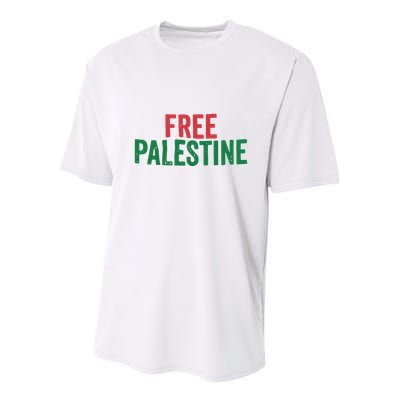 Free Palestine Palestinian Lives Matter Youth Performance Sprint T-Shirt