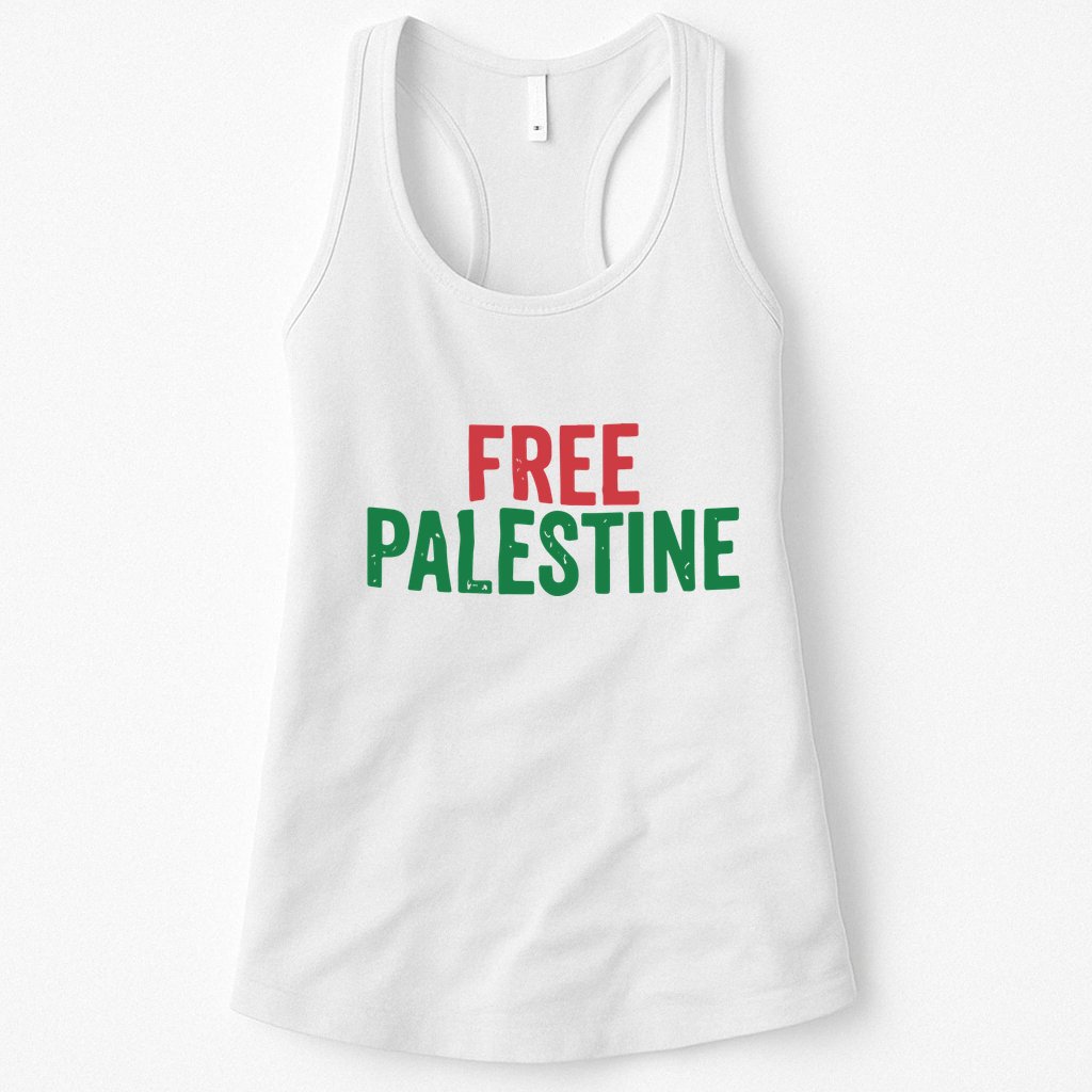 Free Palestine Palestinian Lives Matter Womens Tank Top