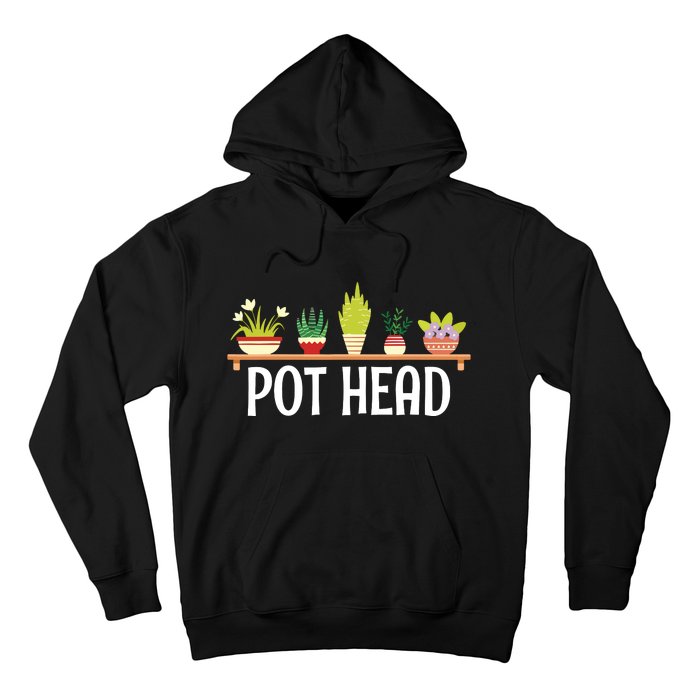 Funny Pot Plants Head Cute Funny Succulent Garden Gardening Hoodie