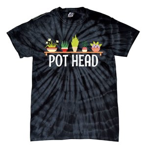 Funny Pot Plants Head Cute Funny Succulent Garden Gardening Tie-Dye T-Shirt