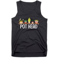 Funny Pot Plants Head Cute Funny Succulent Garden Gardening Tank Top