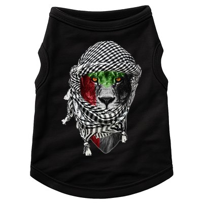 Free palestine Palestinian lion Doggie Tank