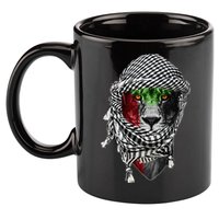 Free palestine Palestinian lion 11oz C Handle Ceramic Mug