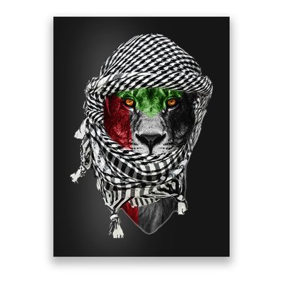 Free palestine Palestinian lion Poster