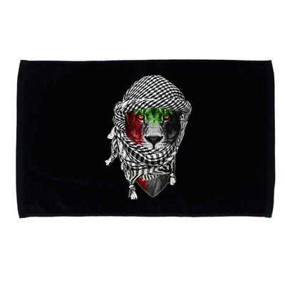 Free palestine Palestinian lion Microfiber Hand Towel