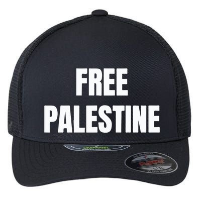 Free Palestine Palestinian Lives Matter Flexfit Unipanel Trucker Cap