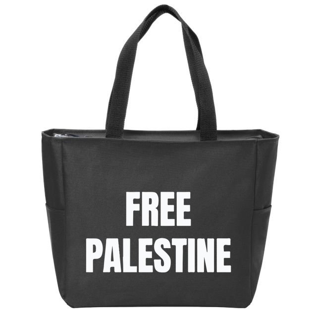 Free Palestine Palestinian Lives Matter Zip Tote Bag