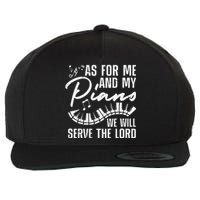 Funny Piano Player Art Pianist Piano Teacher Wool Snapback Cap