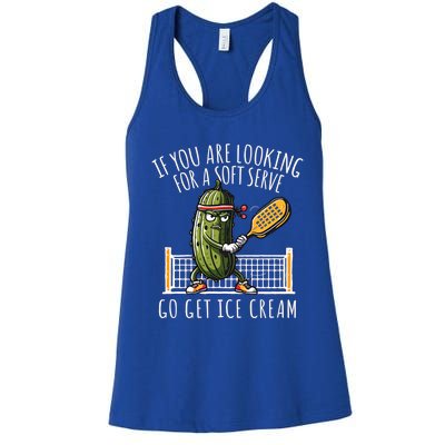 Funny Pickleball Player Paddleball Lover Gift Women's Racerback Tank