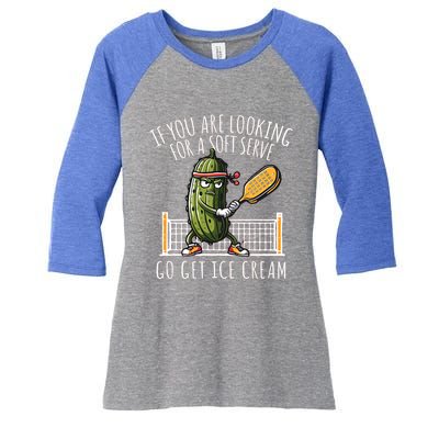 Funny Pickleball Player Paddleball Lover Gift Women's Tri-Blend 3/4-Sleeve Raglan Shirt