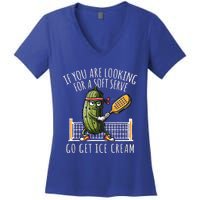 Funny Pickleball Player Paddleball Lover Gift Women's V-Neck T-Shirt