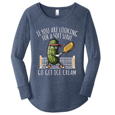 Funny Pickleball Player Paddleball Lover Gift Women's Perfect Tri Tunic Long Sleeve Shirt