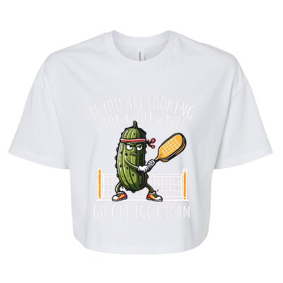 Funny Pickleball Player Paddleball Lover Gift Bella+Canvas Jersey Crop Tee