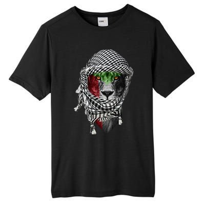 Free Palestine Palestinian Lion Funny Gift Tall Fusion ChromaSoft Performance T-Shirt