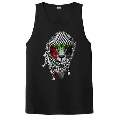 Free Palestine Palestinian Lion Funny Gift PosiCharge Competitor Tank