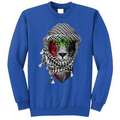 Free Palestine Palestinian Lion Funny Gift Sweatshirt