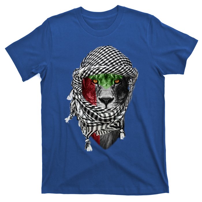 Free Palestine Palestinian Lion Funny Gift T-Shirt