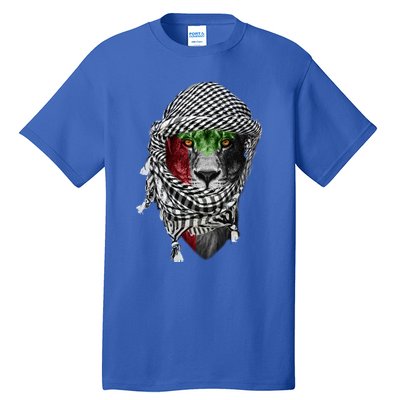 Free Palestine Palestinian Lion Funny Gift Tall T-Shirt