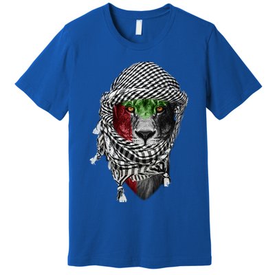 Free Palestine Palestinian Lion Funny Gift Premium T-Shirt