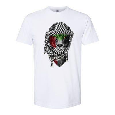 Free Palestine Palestinian Lion Funny Gift Softstyle CVC T-Shirt