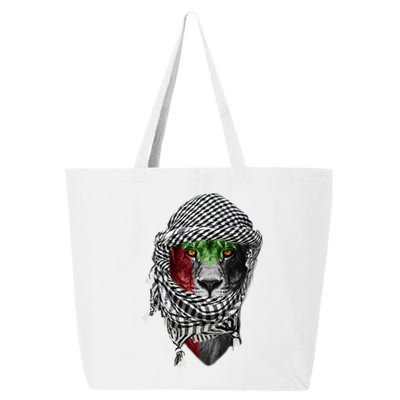 Free Palestine Palestinian Lion Funny Gift 25L Jumbo Tote