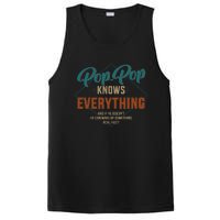 Funny pop pop knows everything for grandpa and father's day PosiCharge Competitor Tank