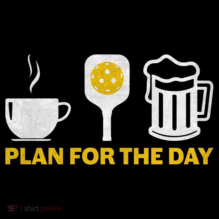 Funny Pickleball Plan For The Day Pickleball Paddle Flatbill Hat