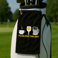 Funny Pickleball Plan For The Day Pickleball Paddle Golf Towel