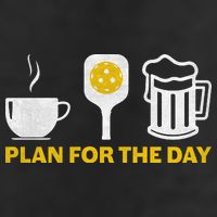 Funny Pickleball Plan For The Day Pickleball Paddle Golf Towel