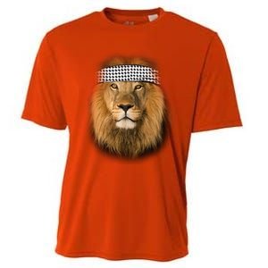 Free Palestine Palestinian Lion Cute Gift Cooling Performance Crew T-Shirt