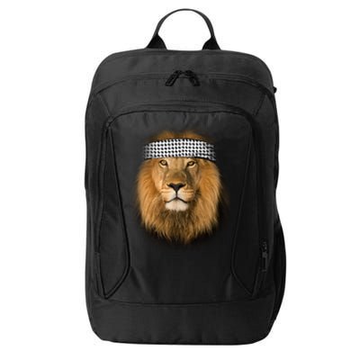 Free Palestine Palestinian Lion Cute Gift City Backpack