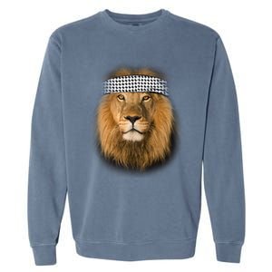 Free Palestine Palestinian Lion Cute Gift Garment-Dyed Sweatshirt