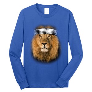 Free Palestine Palestinian Lion Cute Gift Long Sleeve Shirt