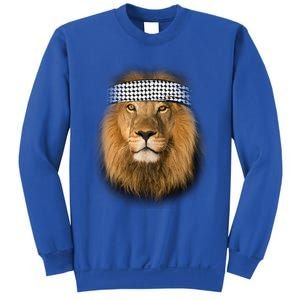 Free Palestine Palestinian Lion Cute Gift Sweatshirt