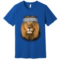 Free Palestine Palestinian Lion Cute Gift Premium T-Shirt