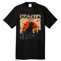 Funny Pug Pugzilla Funny Dog Pug Tall T-Shirt