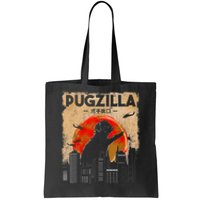 Funny Pug Pugzilla Funny Dog Pug Tote Bag