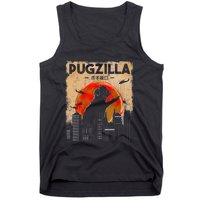 Funny Pug Pugzilla Funny Dog Pug Tank Top