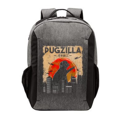 Funny Pug Pugzilla Funny Dog Pug Vector Backpack