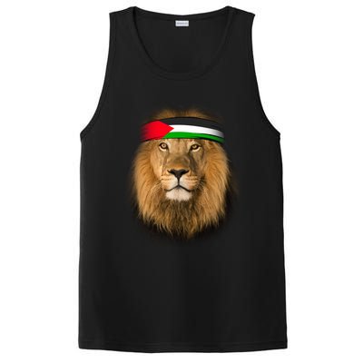 Free Palestine Palestinian Lion Gift PosiCharge Competitor Tank