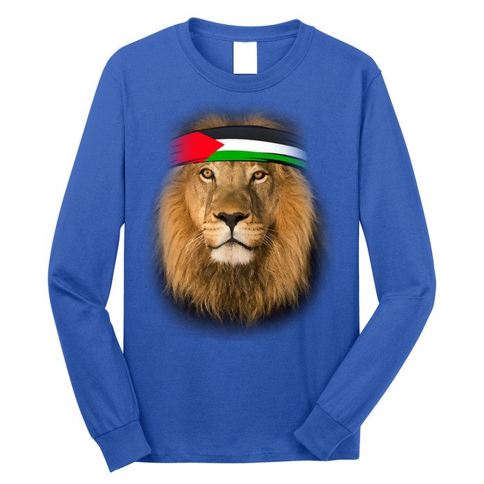 Free Palestine Palestinian Lion Gift Long Sleeve Shirt