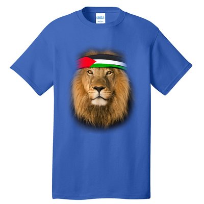 Free Palestine Palestinian Lion Gift Tall T-Shirt