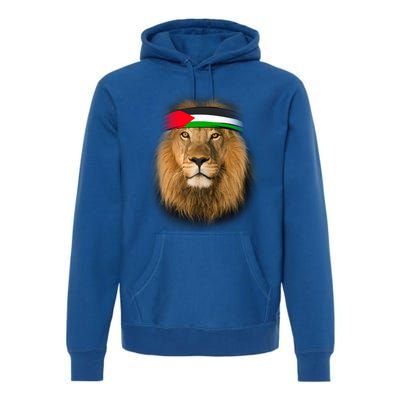 Free Palestine Palestinian Lion Gift Premium Hoodie