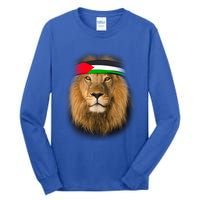 Free Palestine Palestinian Lion Gift Tall Long Sleeve T-Shirt